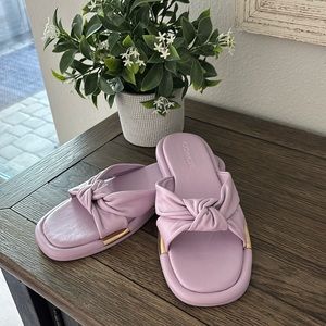 Coach Brooklyn Leather Sandal W Size 9